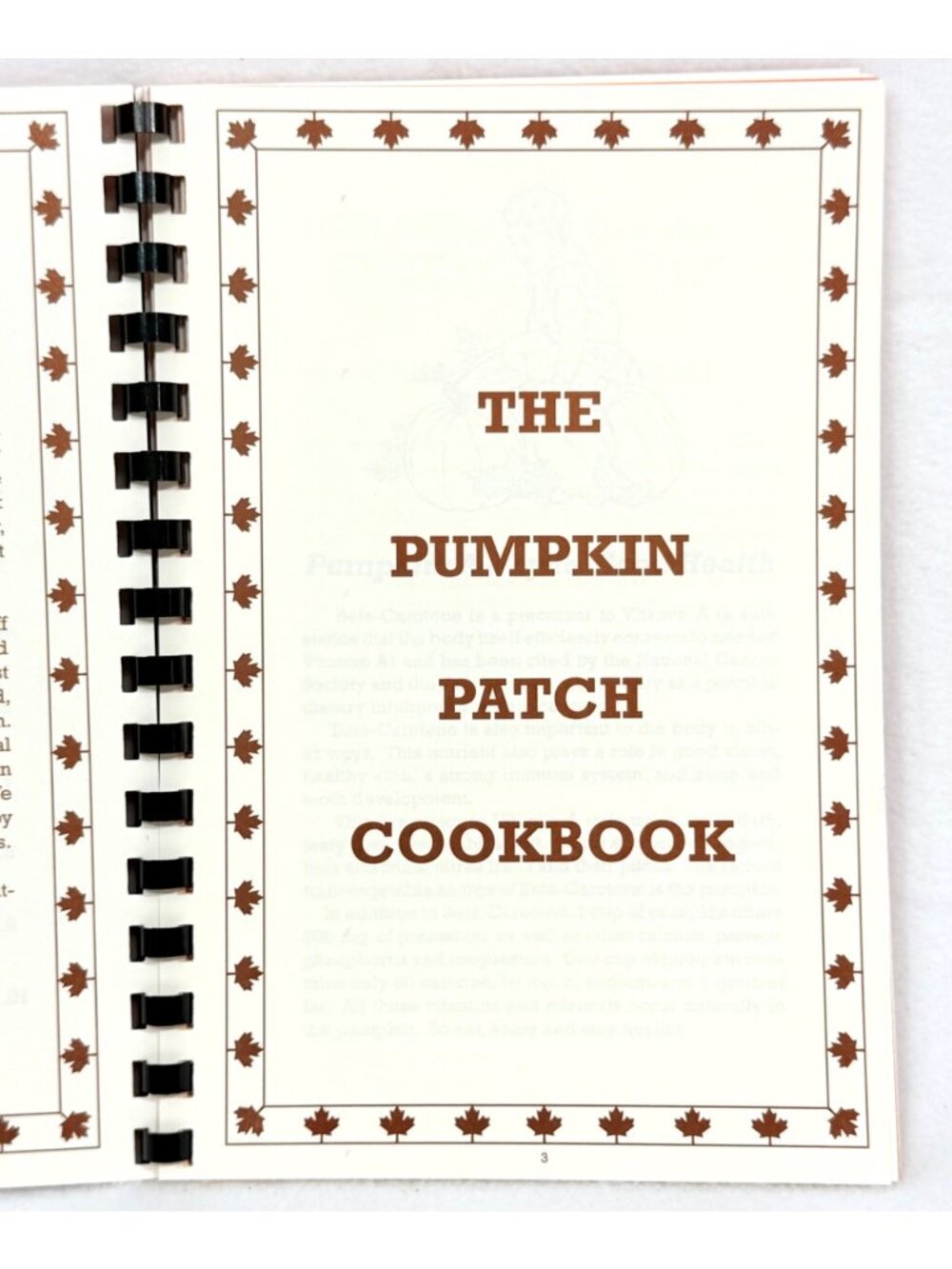 Pumpkin Patch Cookbook 3rd Edition 2010 Spiral-Bound Pumpkin Focused Recipes - Picture 4 of 7